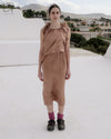 BASERANGE Drawstring Skirt France BAS-SKMAX-SS-WI24-ZONG Brown